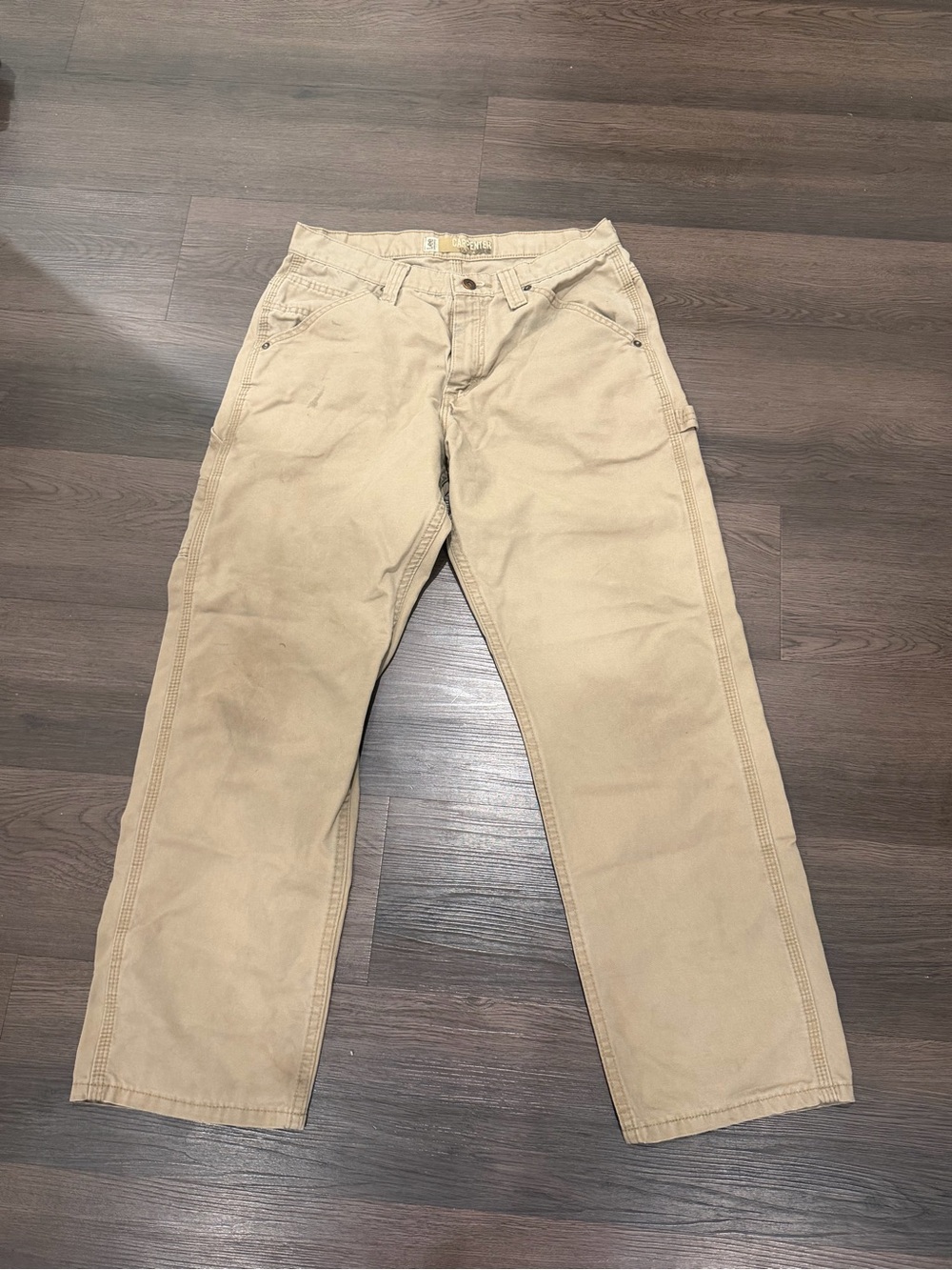 Vintage Lee Carpenter Men's Tan Work Pants 32x30